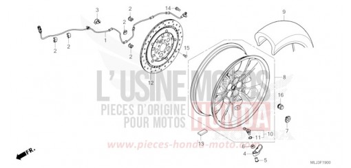 REAR WHEEL GL1800DAP de 2023